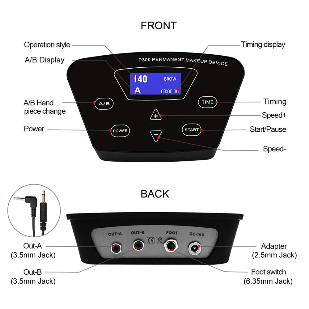 P300 Permanent Makeup Machine For Eyebrow/Tattoo