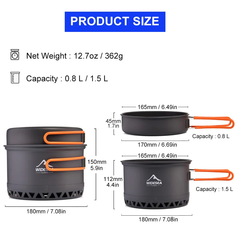 1.3L/ 2.3L Cookware kettle