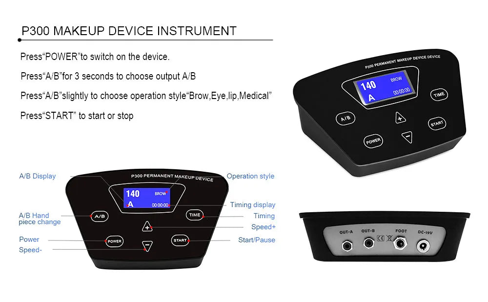P300 Permanent Makeup Machine For Eyebrow/Tattoo