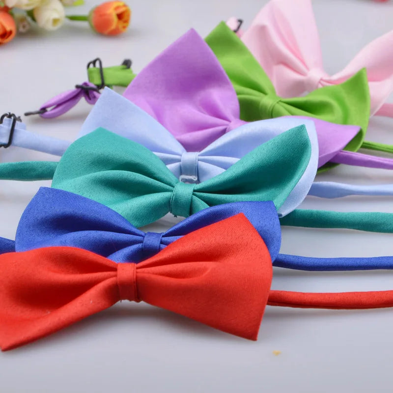 50/100 pcs/lot Adjustable Bowtie Multicolor Pet Products
