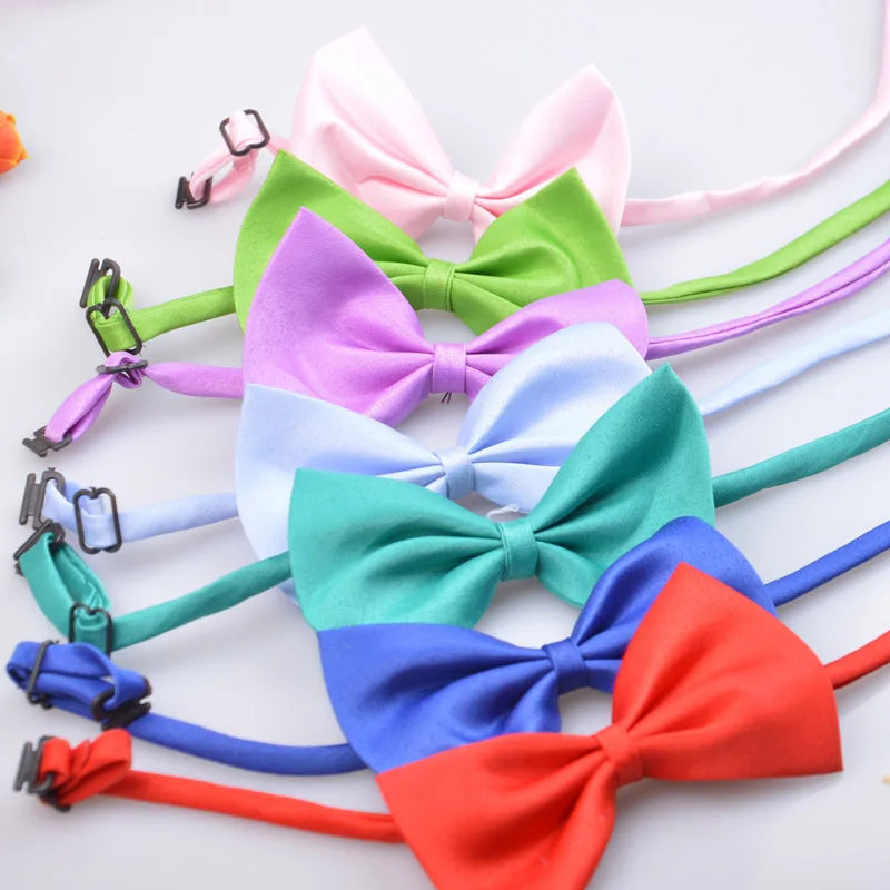 50/100 pcs/lot Adjustable Bowtie Multicolor Pet Products
