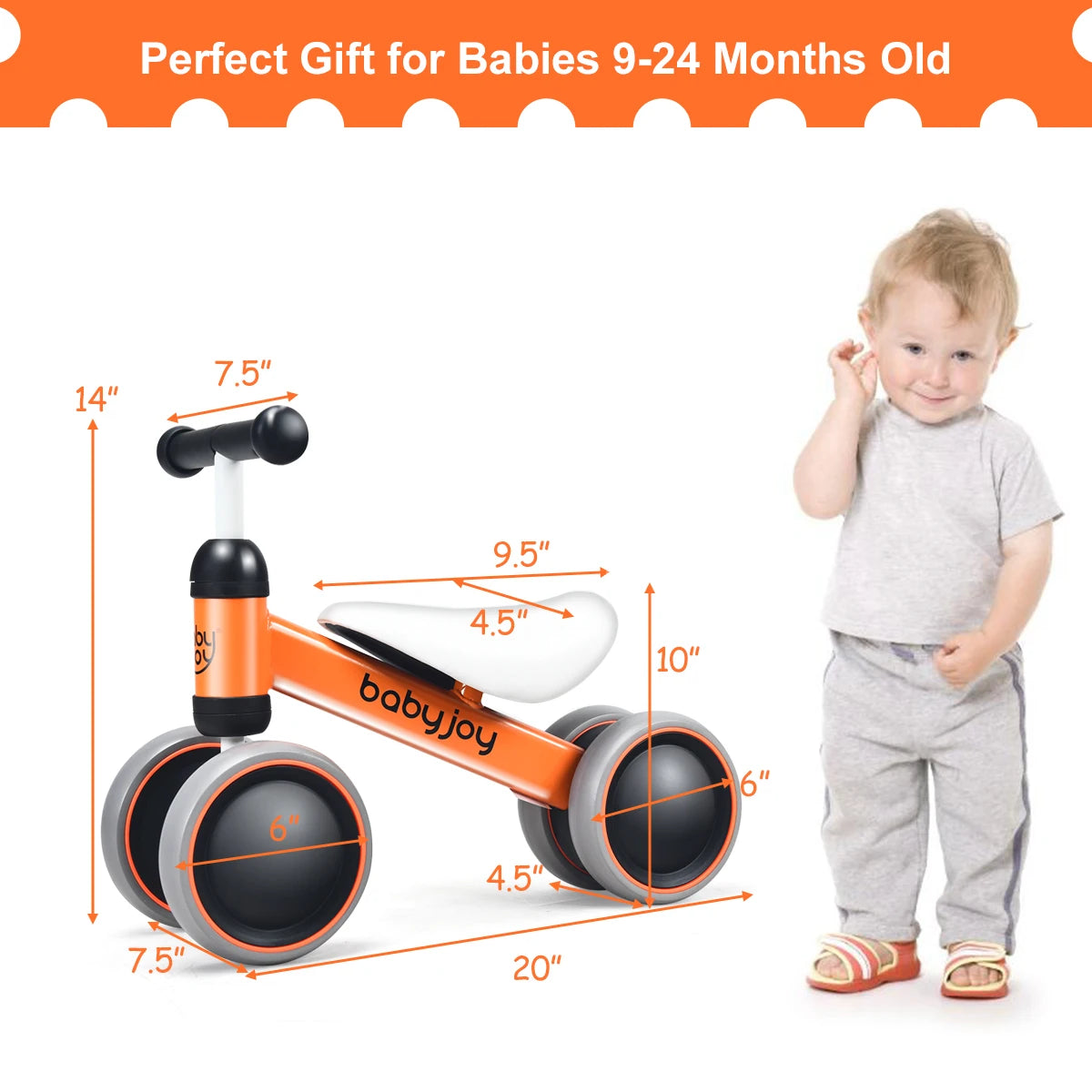 Toddler No-Pedal Balance Bike