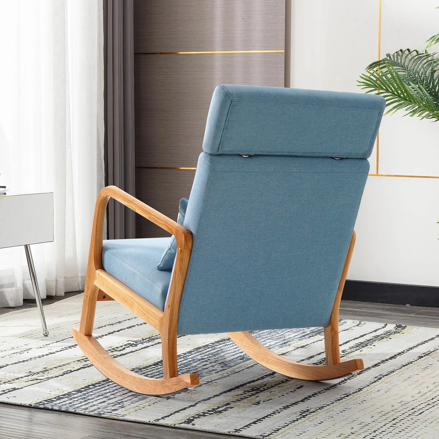 Modern Upholstered Rocking Chair