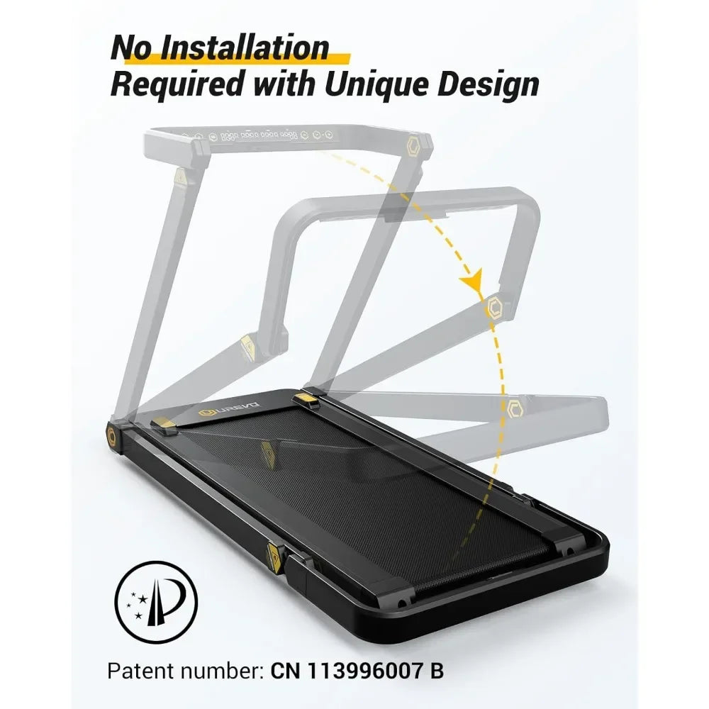 3 in 1 Foldable Treadmill w/ Removable Desk,