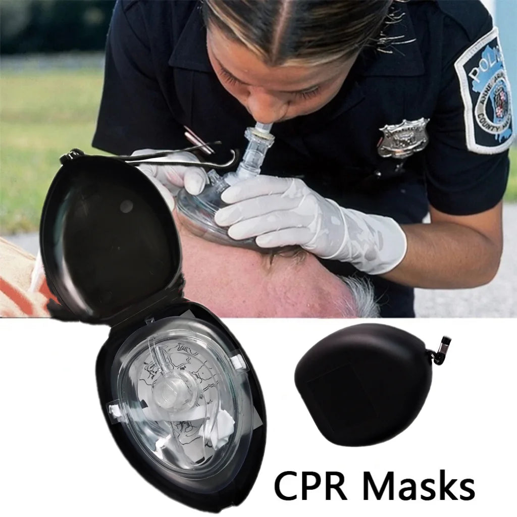 1-10pcs First Aid CPR Breathing Mask For Rescuers