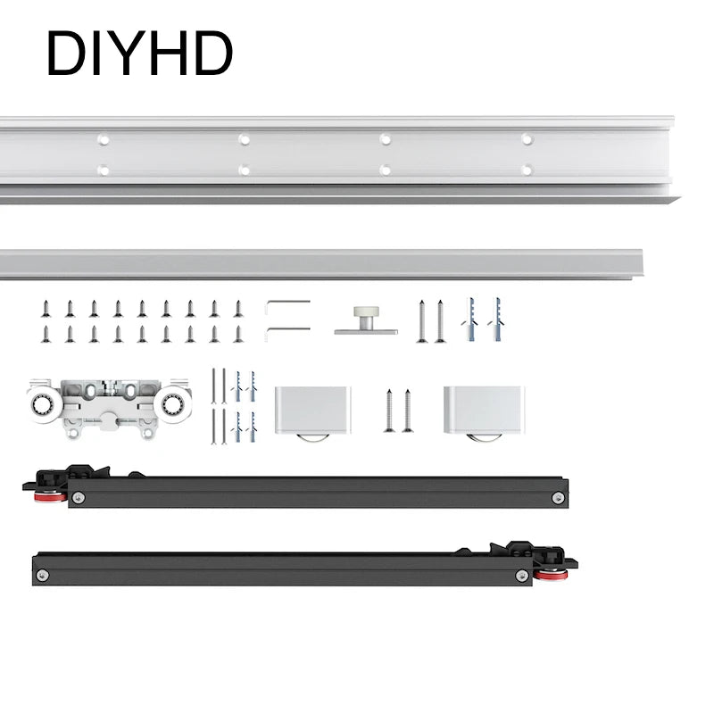 42" Hidden Sliding Barn Door Hardware Track Kit