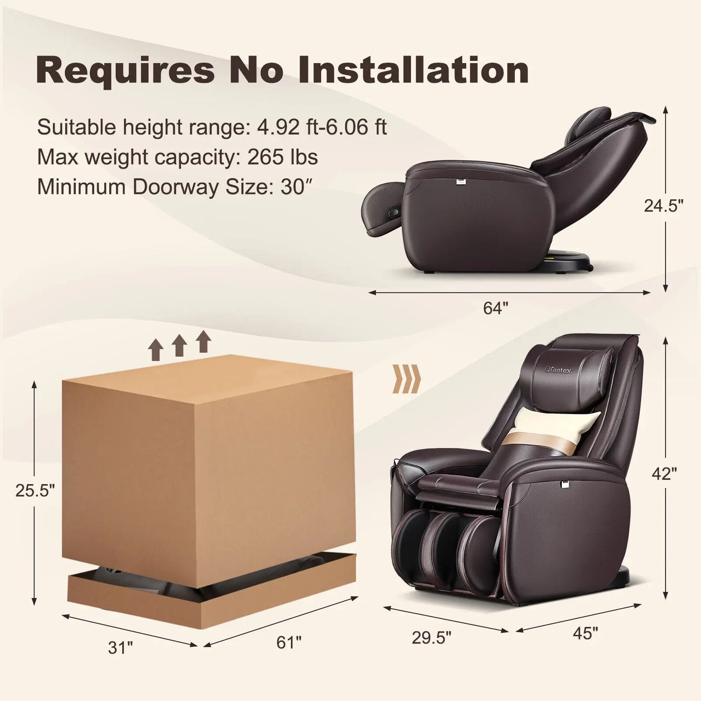 Full Body Zero Gravity Massage Chair