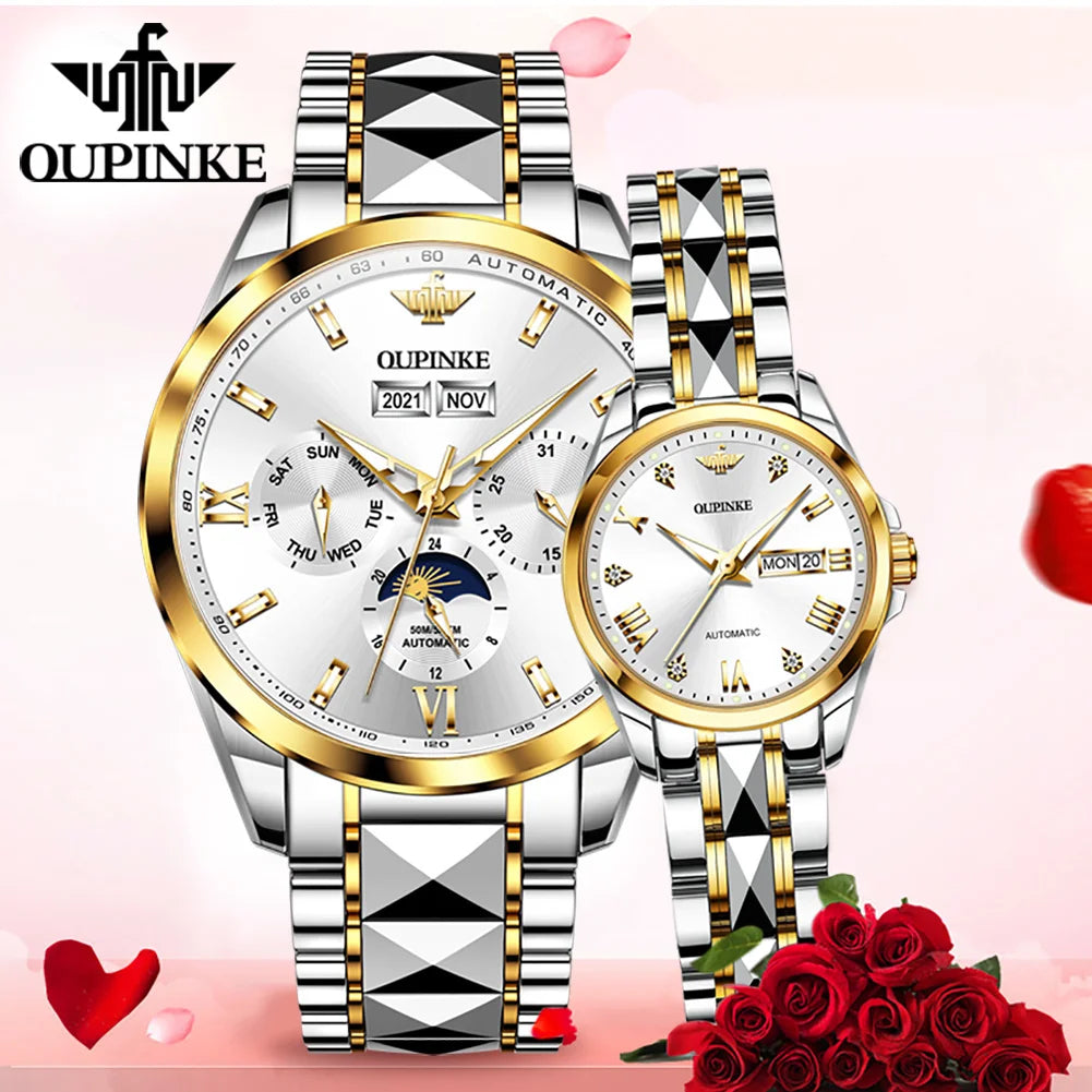 Moon Phase Couples Watches