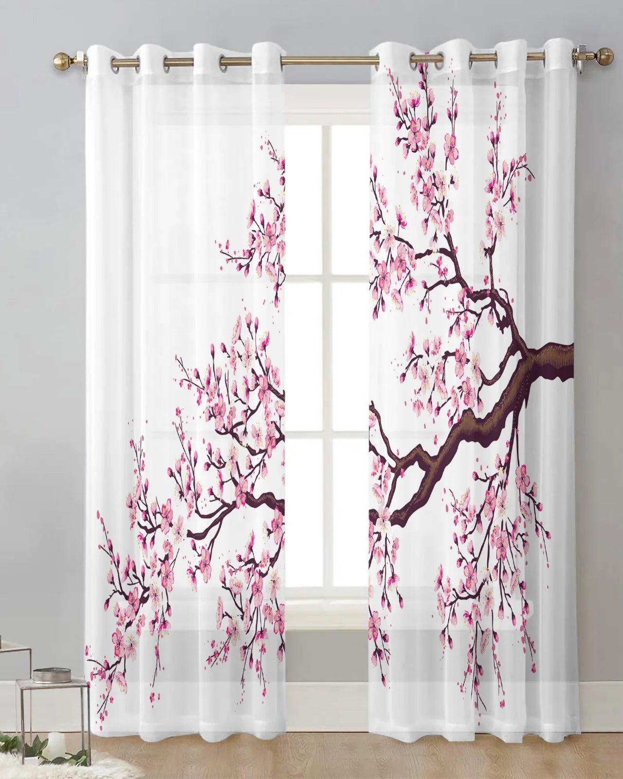 African Women Dance Curtain Tulle Drapes