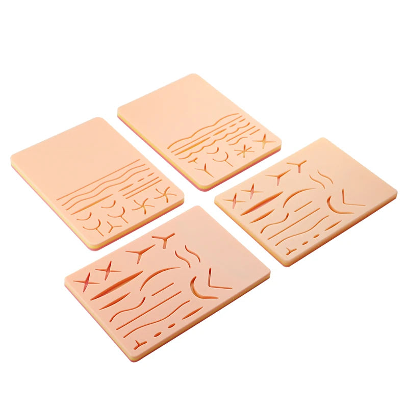 1pcs Silicone Skin Pad Suture Training Kit