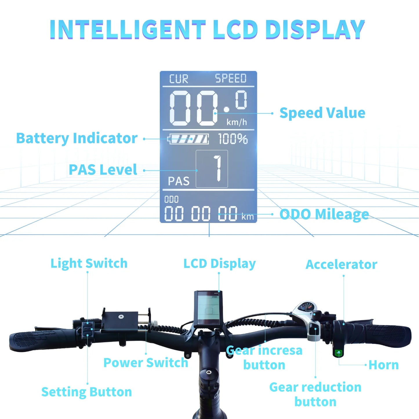 Electric foldable Mountain Bike