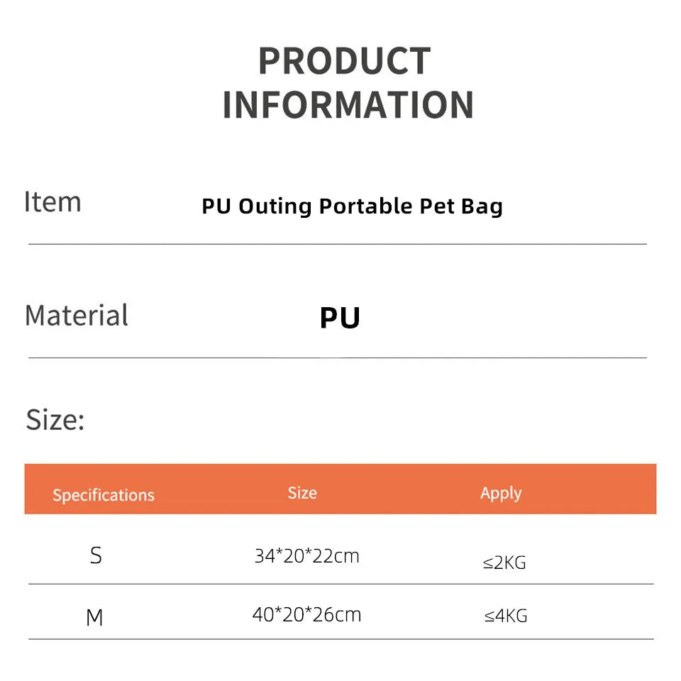 Easy to Clean Portable Pet Bag w/ purse