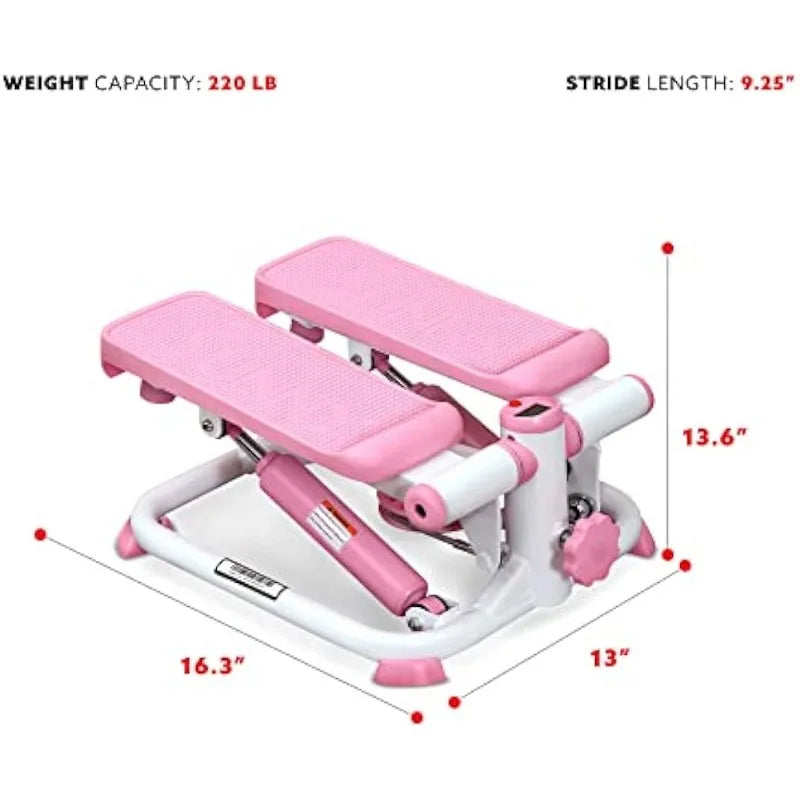 Portable Mini Stair Stepper in Pink