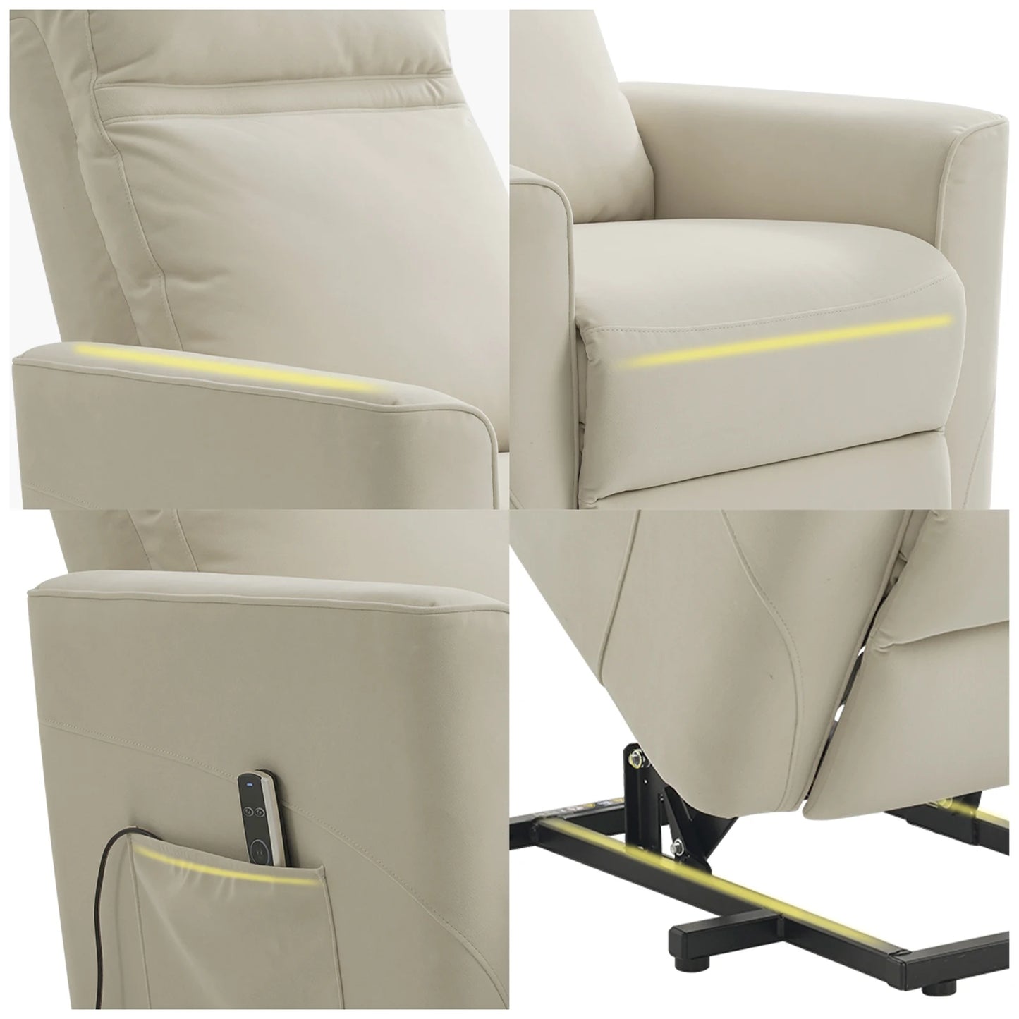 Massage Recliner w/ Powerful electric lift assist