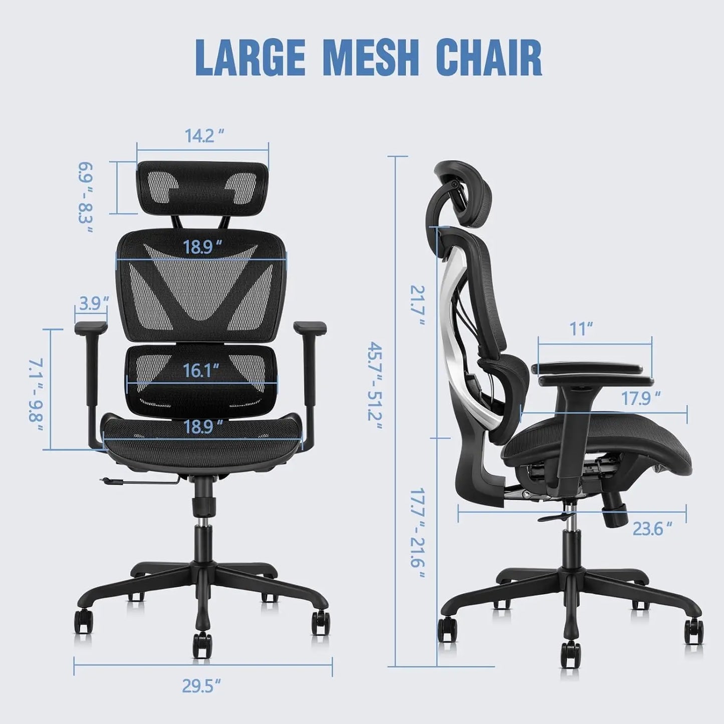 Ergonomic Office Chair with Lumbar Support