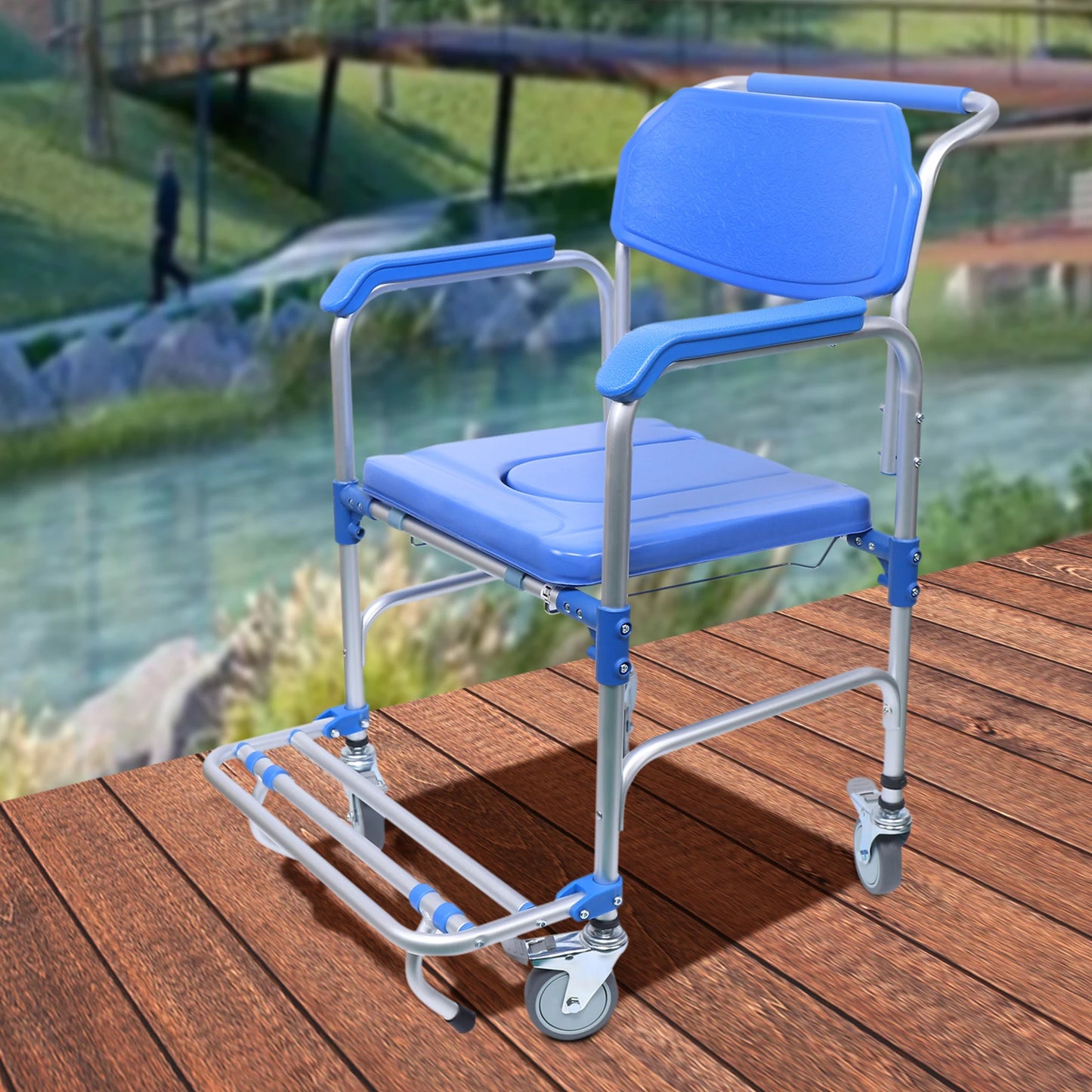 Commode Shower Toilet Wheelchair