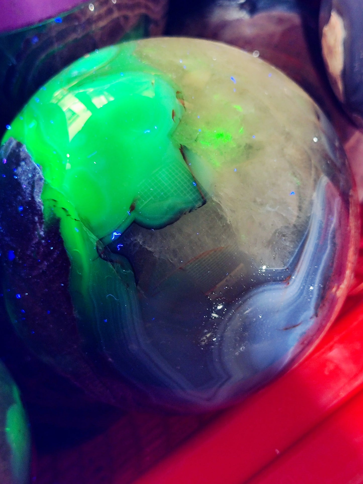 Volcanic Agate Crystal Ball
