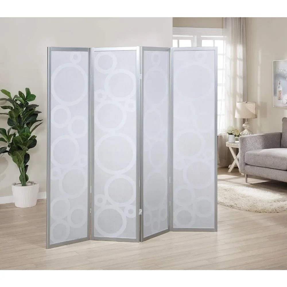 Room/Wall Divider With Circle Pattern Partition