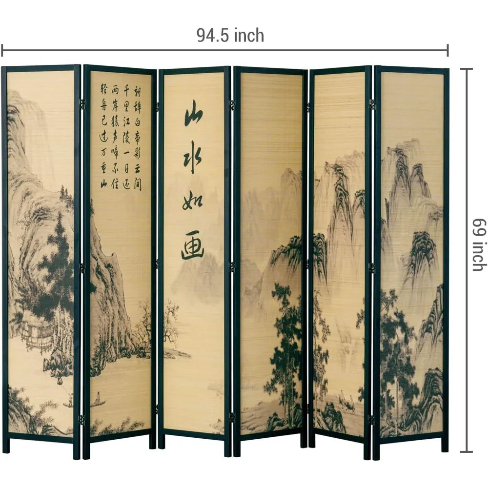 6 Panel Folding Partition Wall Dividers