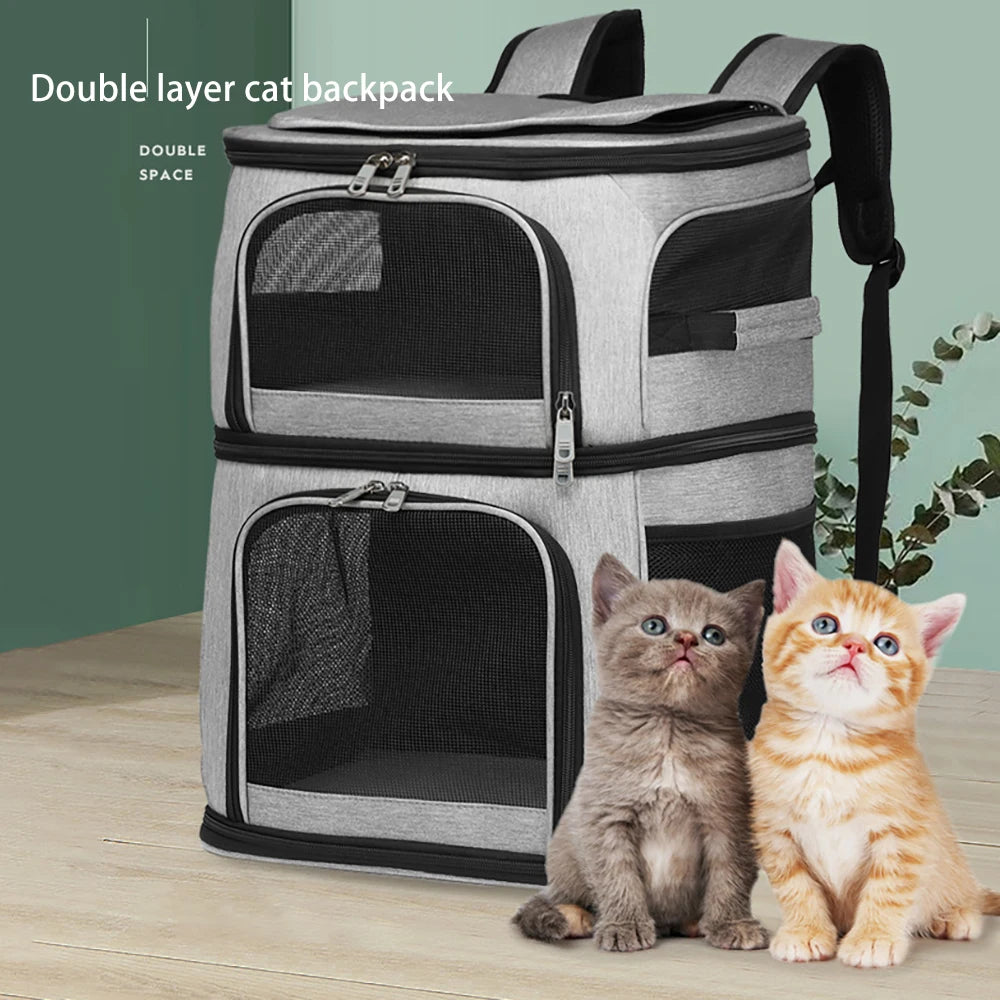 Double Layer Pet Backpack