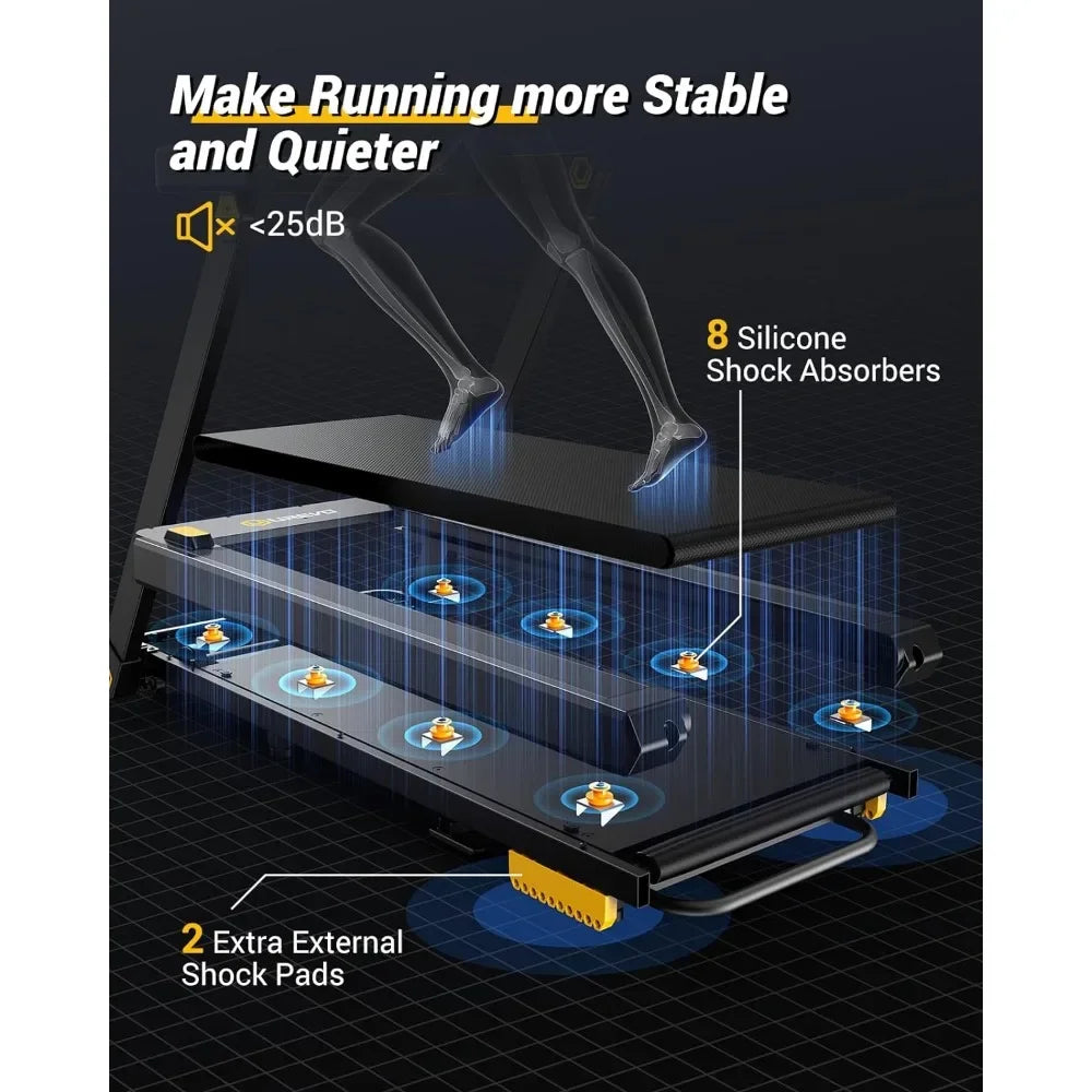 3 in 1 Foldable Treadmill w/ Removable Desk,