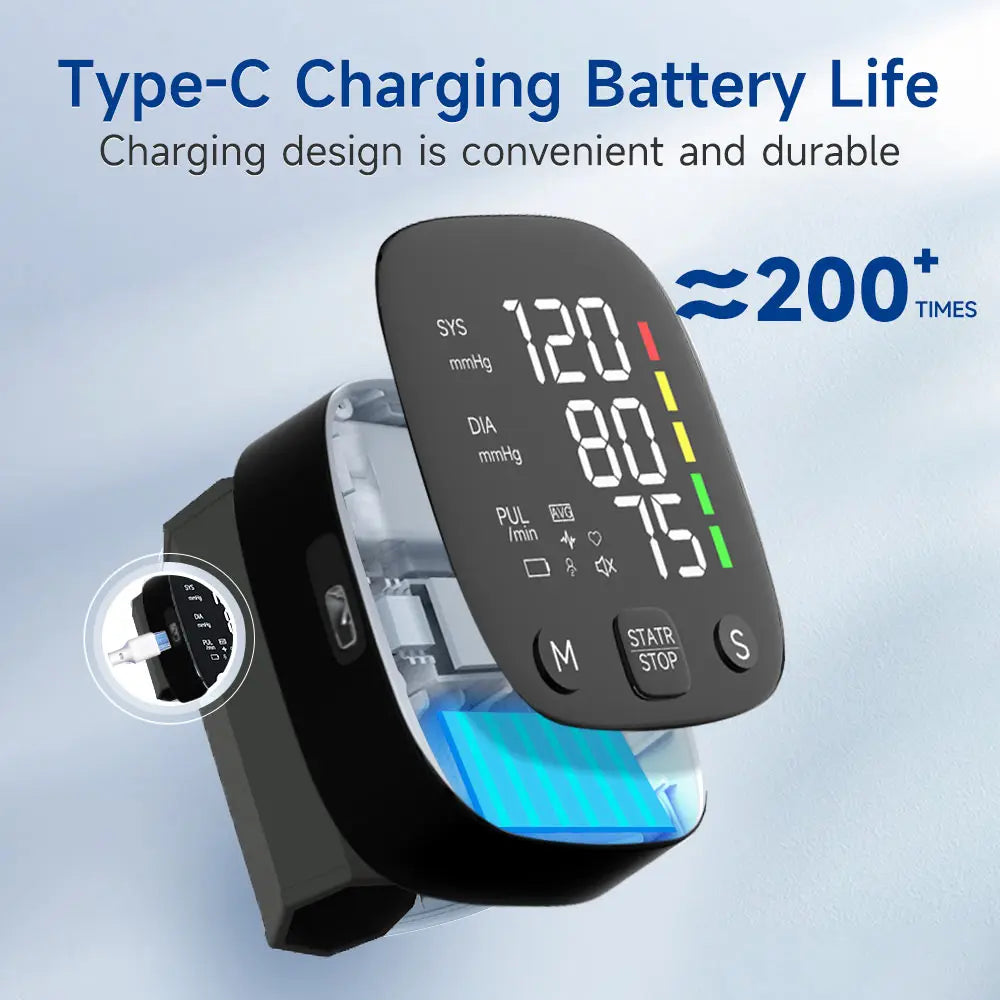 LED Wrist Blood Pressure Monitor