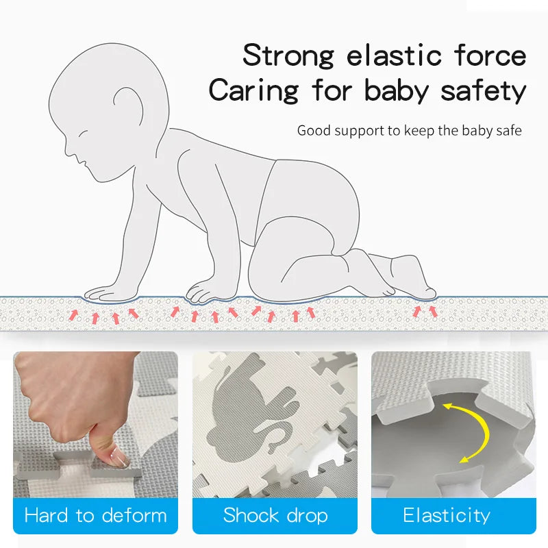 9/16 Pcs Floor Mat Puzzle For Children