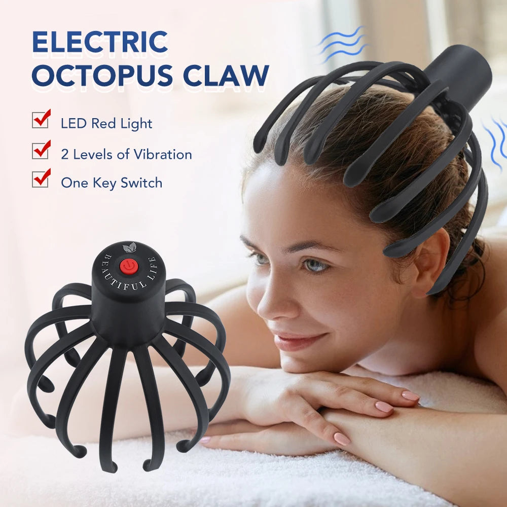 Electric Octopus Scalp Massager