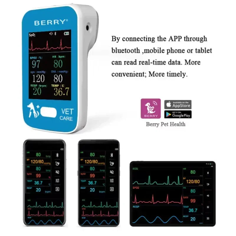 Veterinary Multi-parameter ECG Monitor