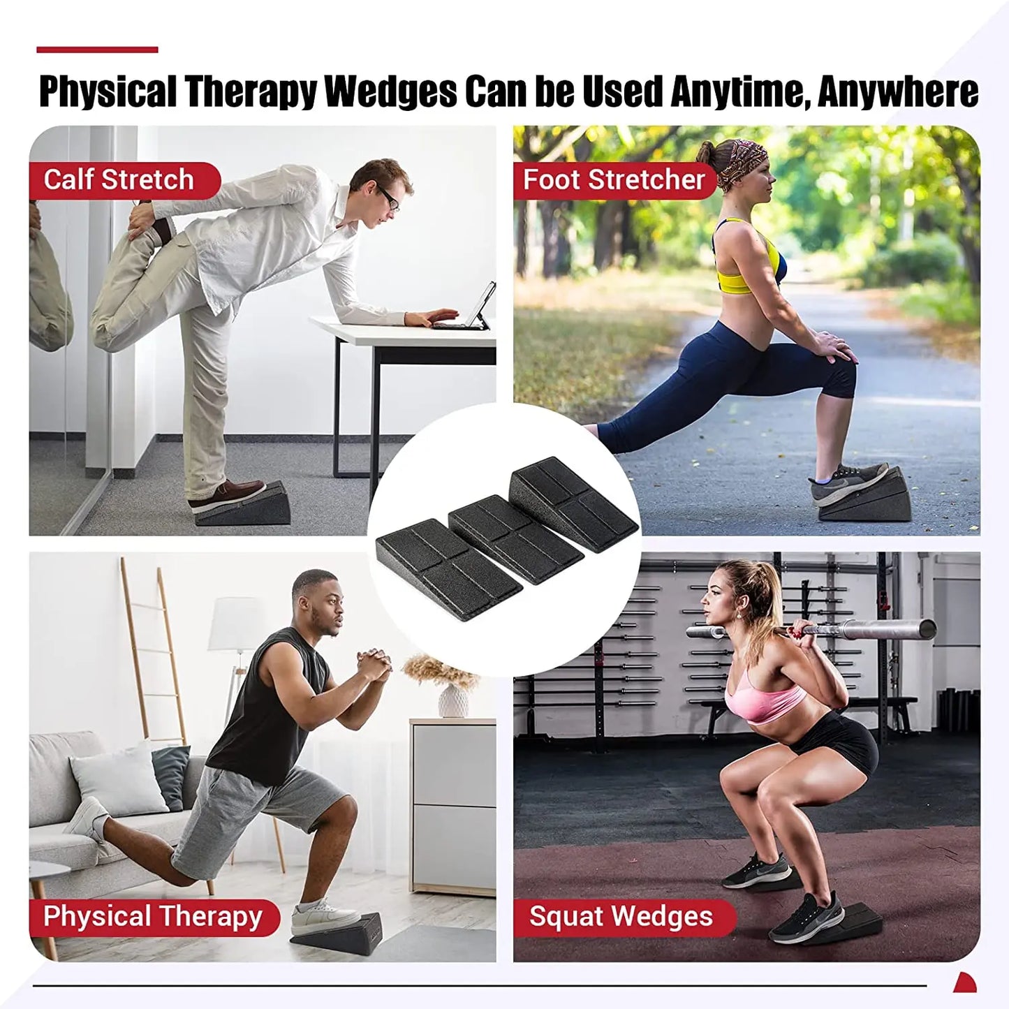 3pcs/Set Yoga Bricks Foot Stretcher
