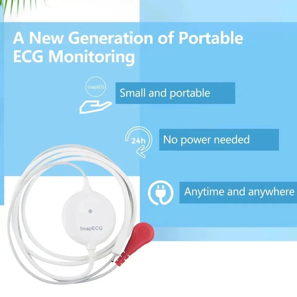 Portable Mini 24H Ambulatory Electrocardiogram Recorder