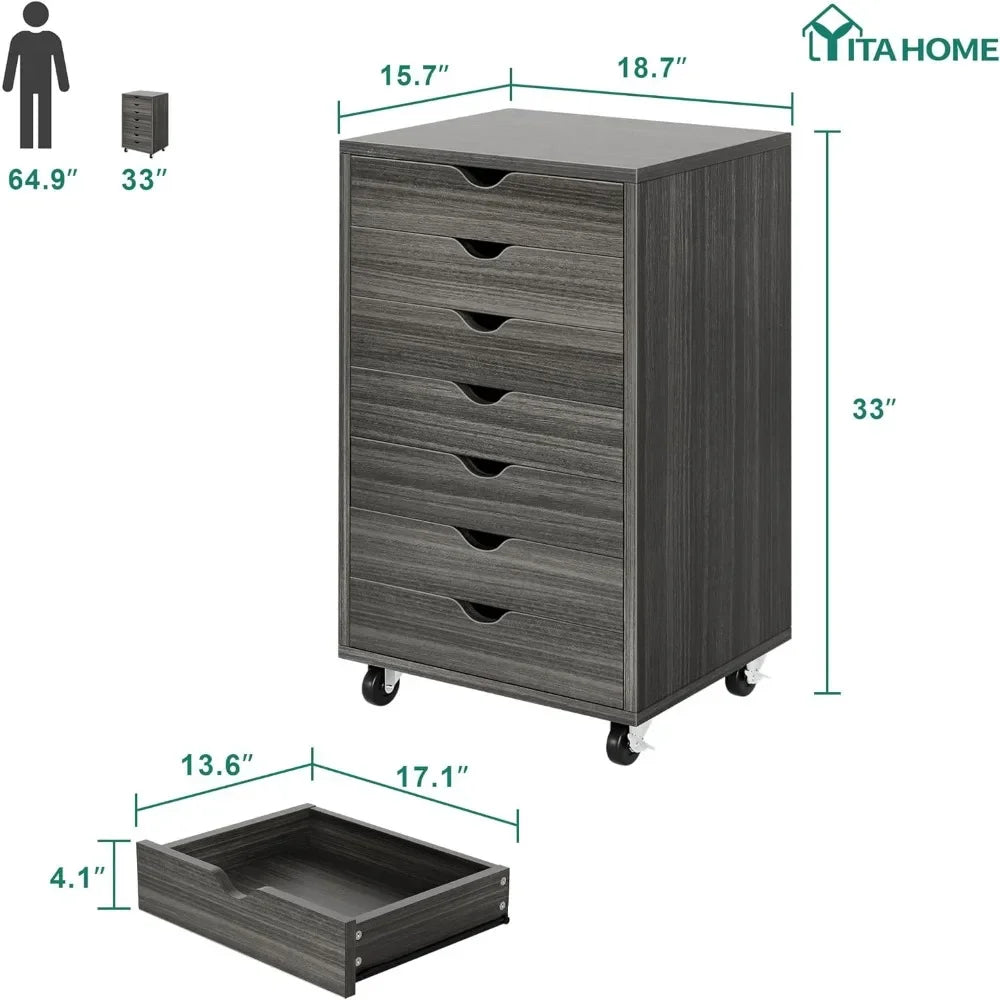 7 Drawer filing cabinet