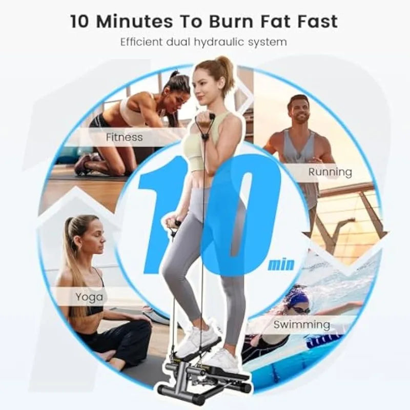 Mini stair Steppers W/ Resistance Band