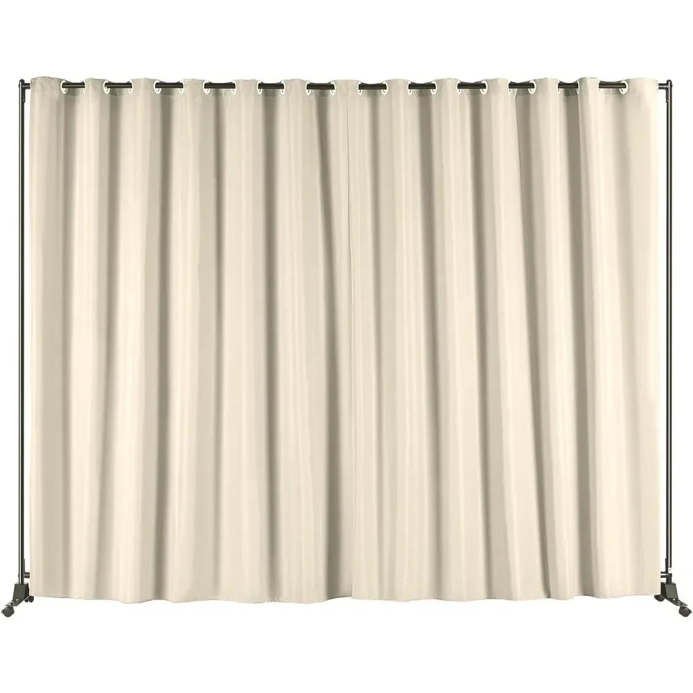 8 Ft X 10 Ft Rolling Portable Panel Room Divider