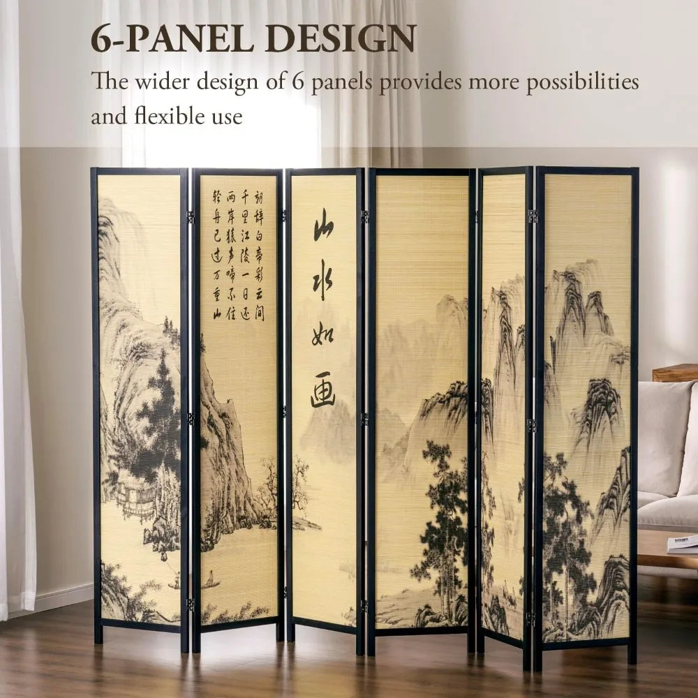 6 Panel Folding Partition Wall Dividers