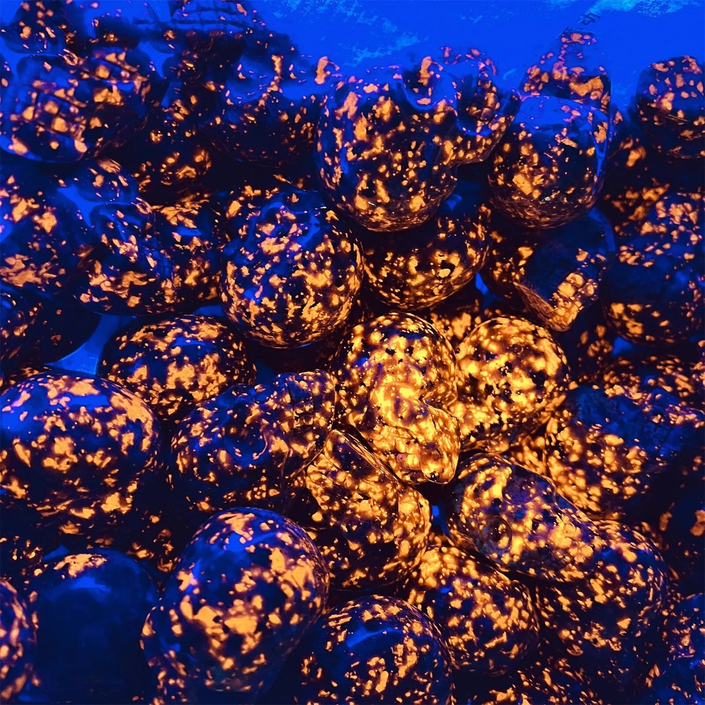 Flame Stone Skull Quartz Crystal