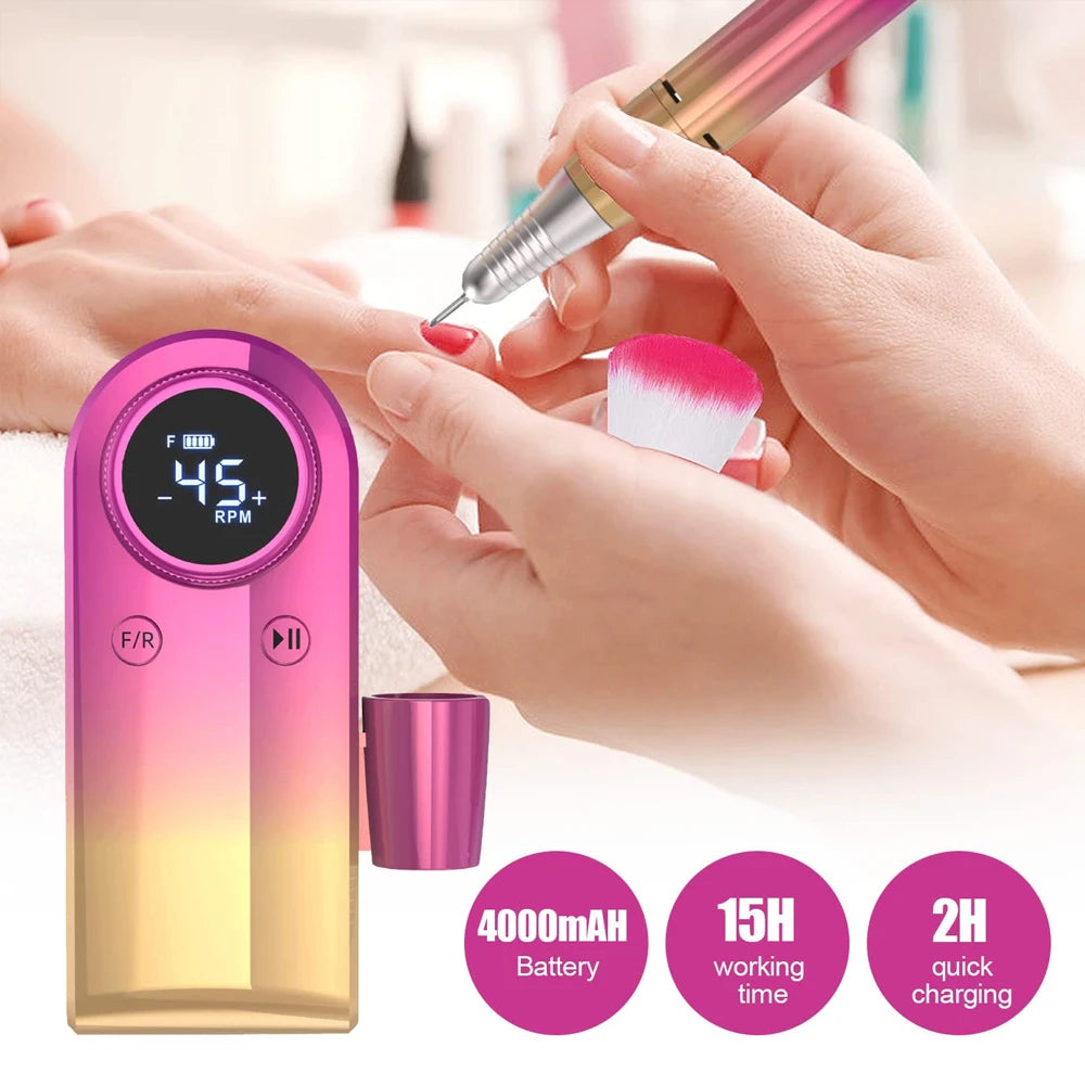 Rechargeable Nail Drill Electric File 45000RMP