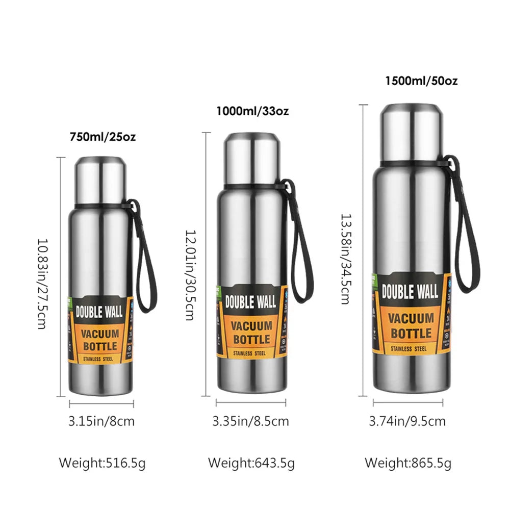500/1000ml Large Capacity Thermal Bottle