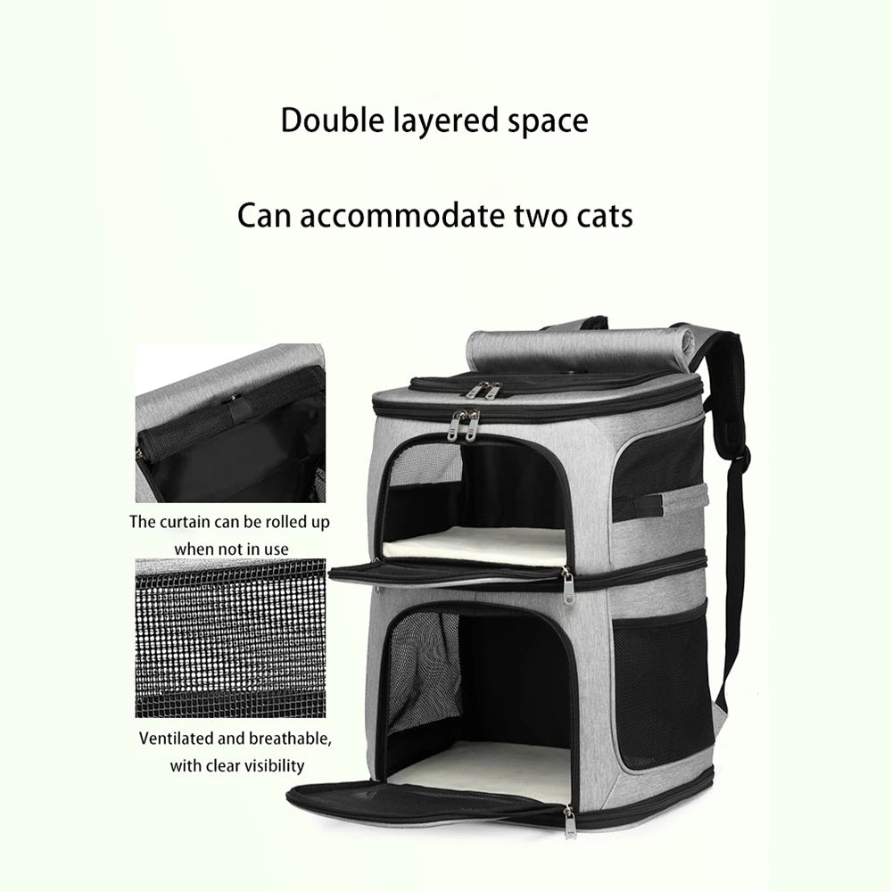 Double Layer Pet Backpack
