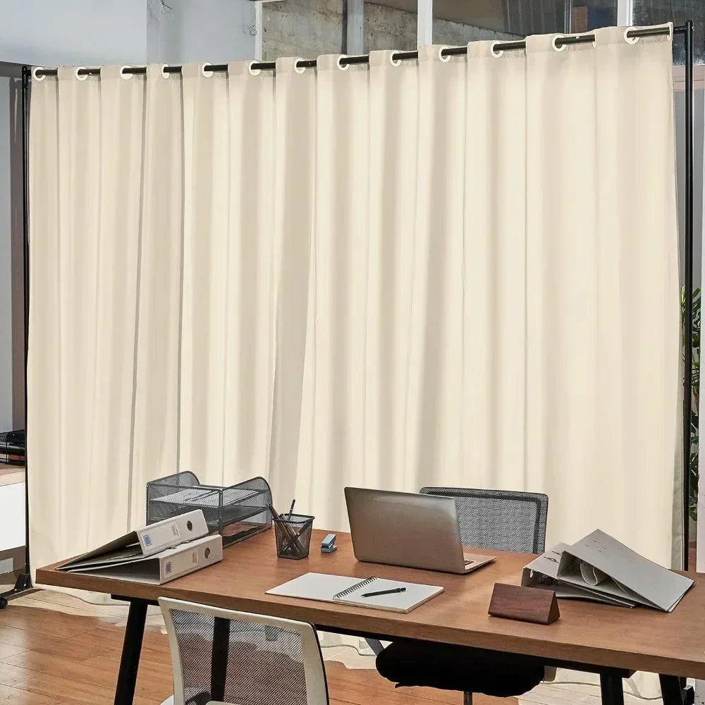 8 Ft X 10 Ft Rolling Portable Panel Room Divider