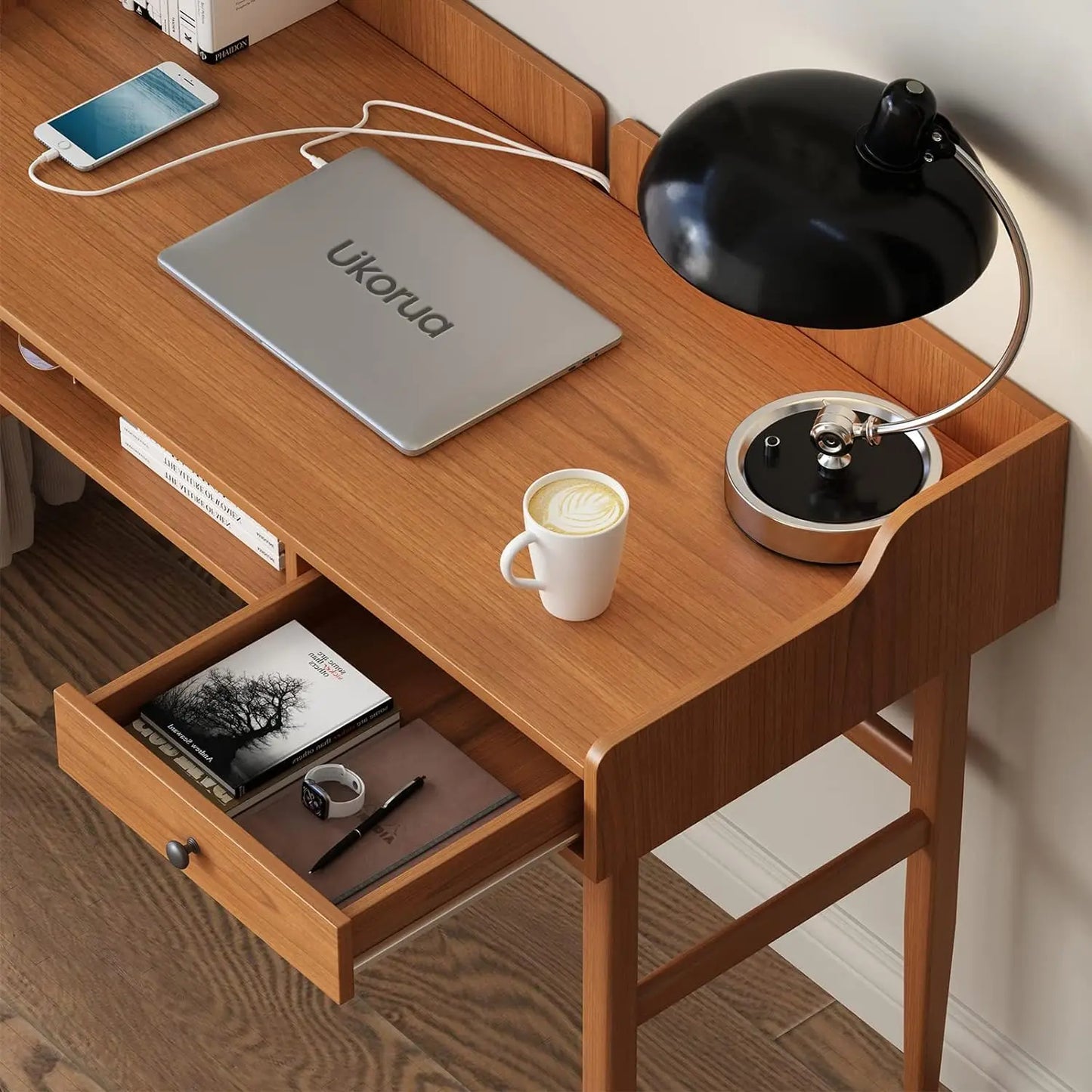 Vintage-Style Desk with Scandinavian Flair