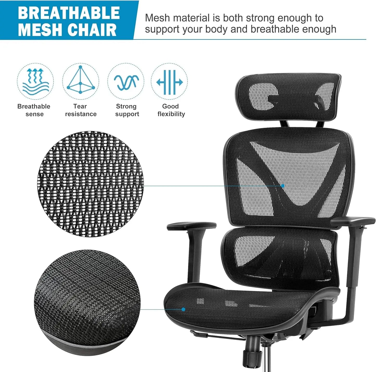 Ergonomic Office Chair with Lumbar Support