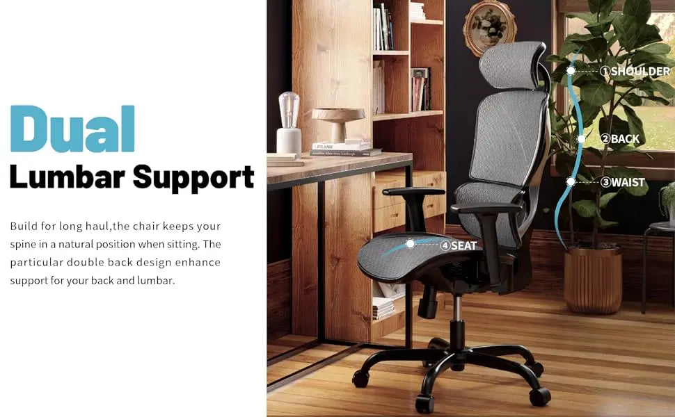 Ergonomic Office Chair with Lumbar Support