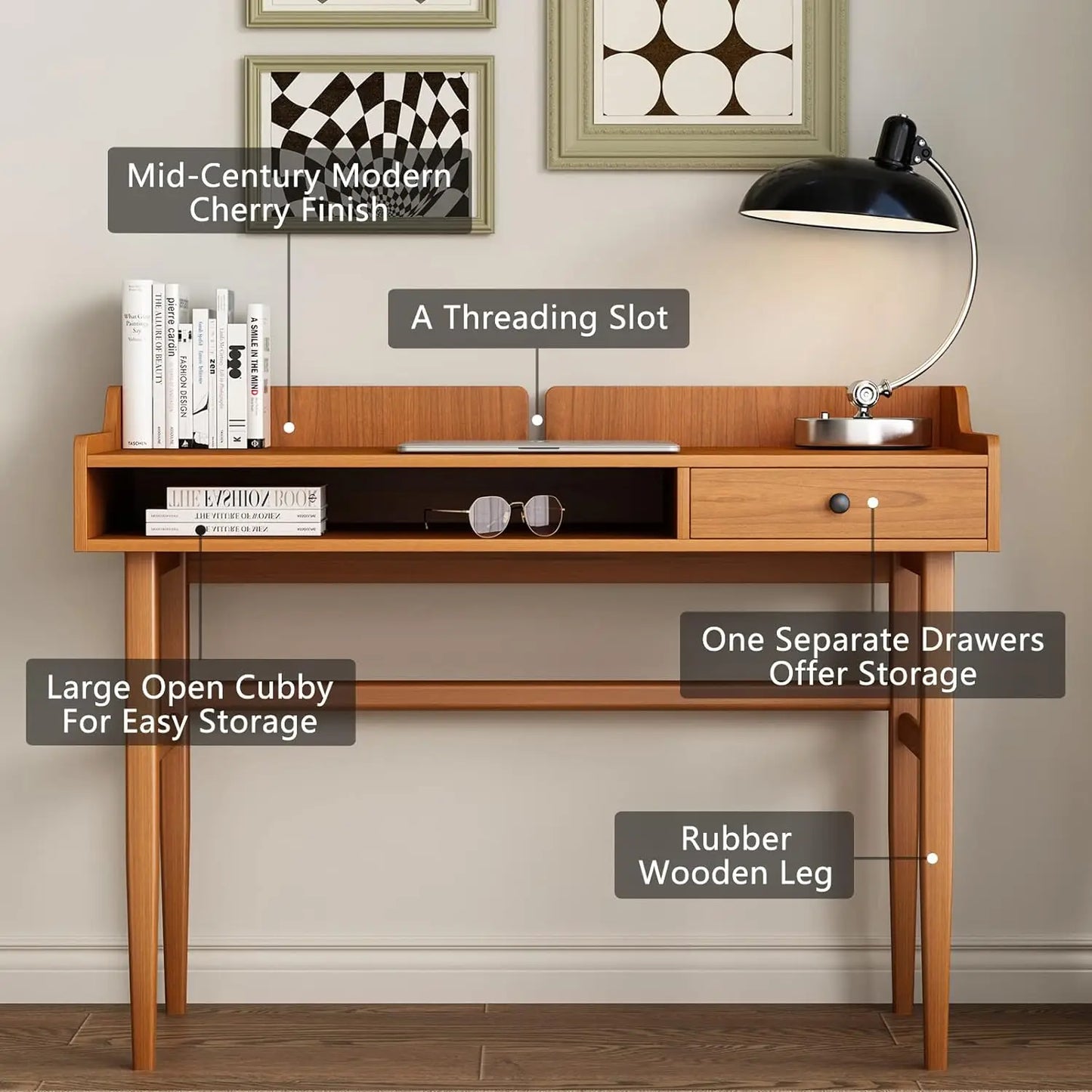 Vintage-Style Desk with Scandinavian Flair