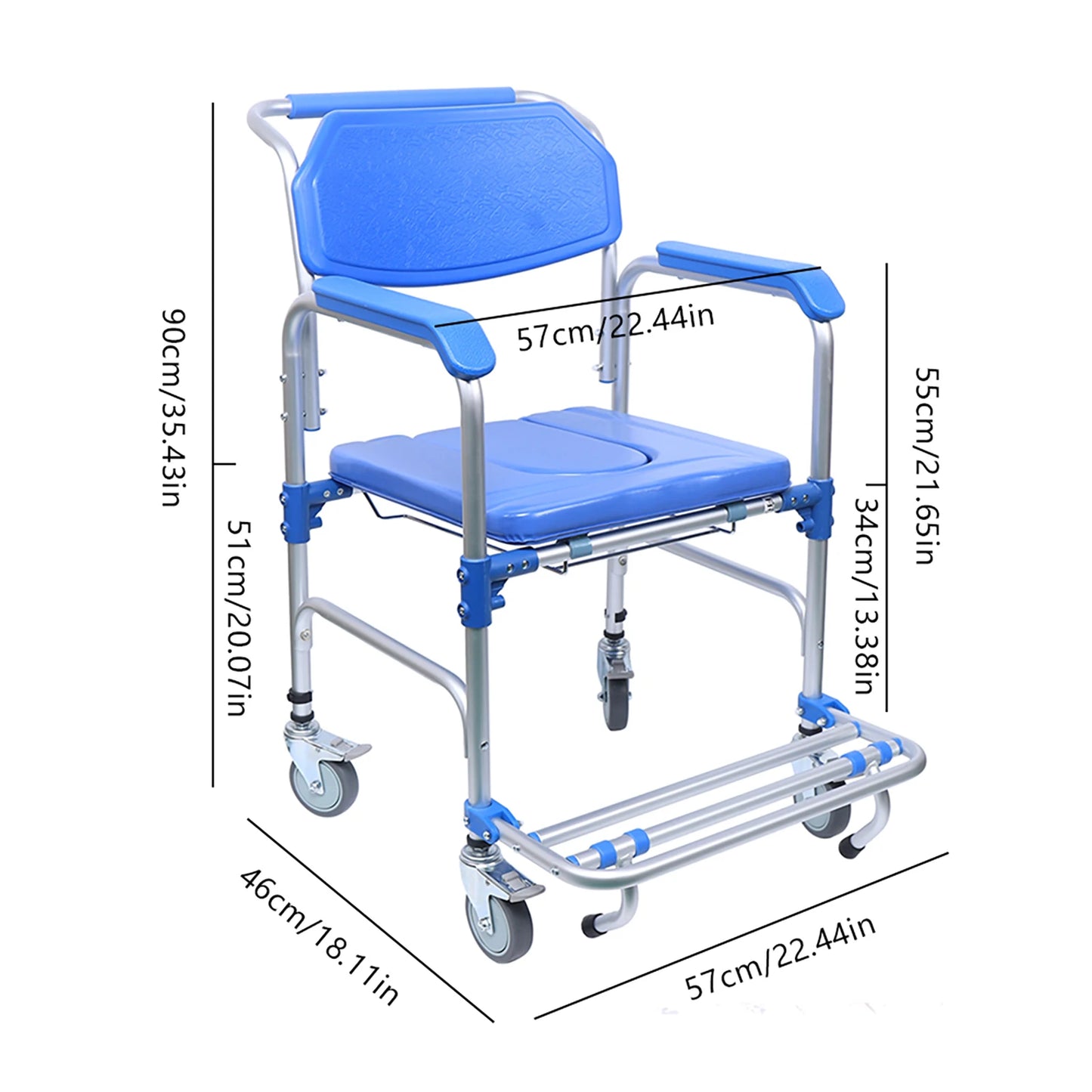 Commode Shower Toilet Wheelchair