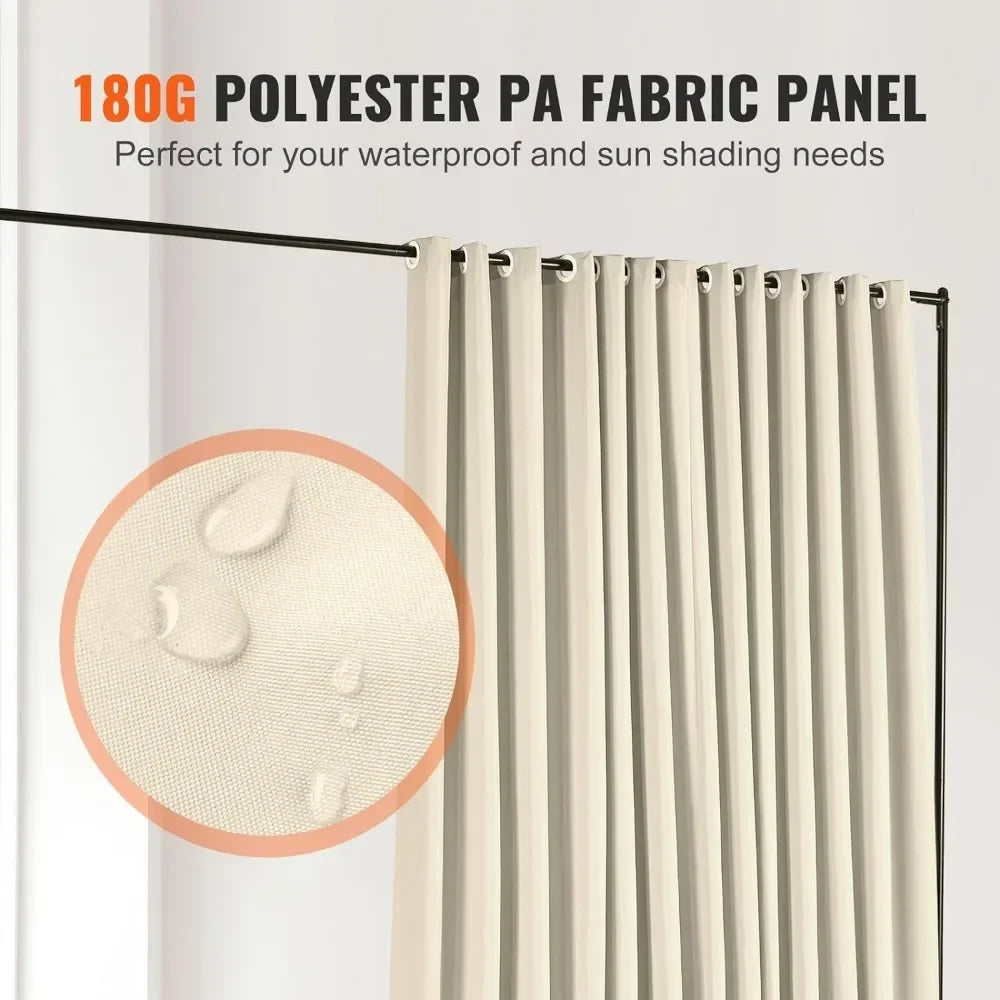 8 Ft X 10 Ft Rolling Portable Panel Room Divider