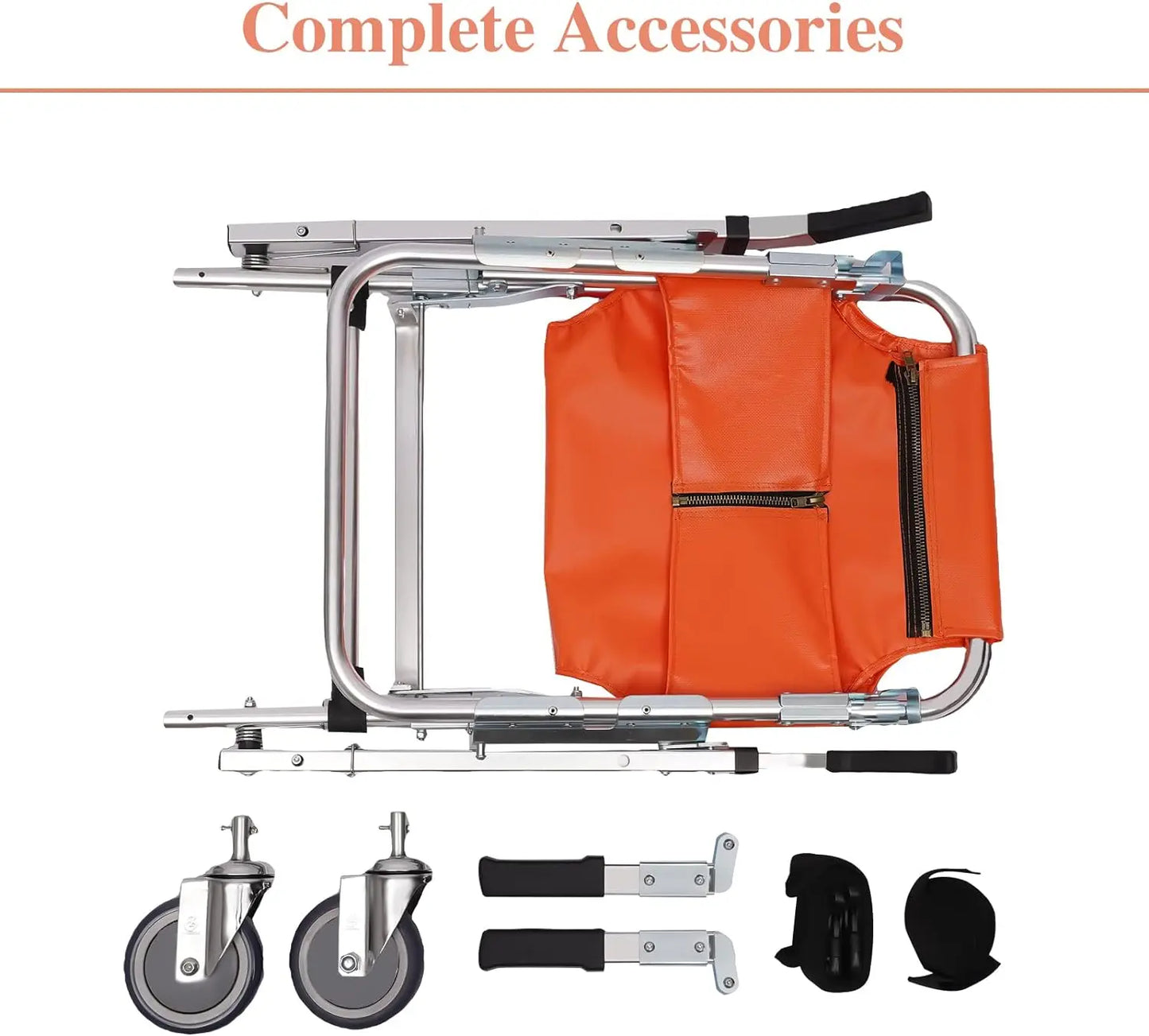 EMS 2-Wheel Lift transport Wheelchair
