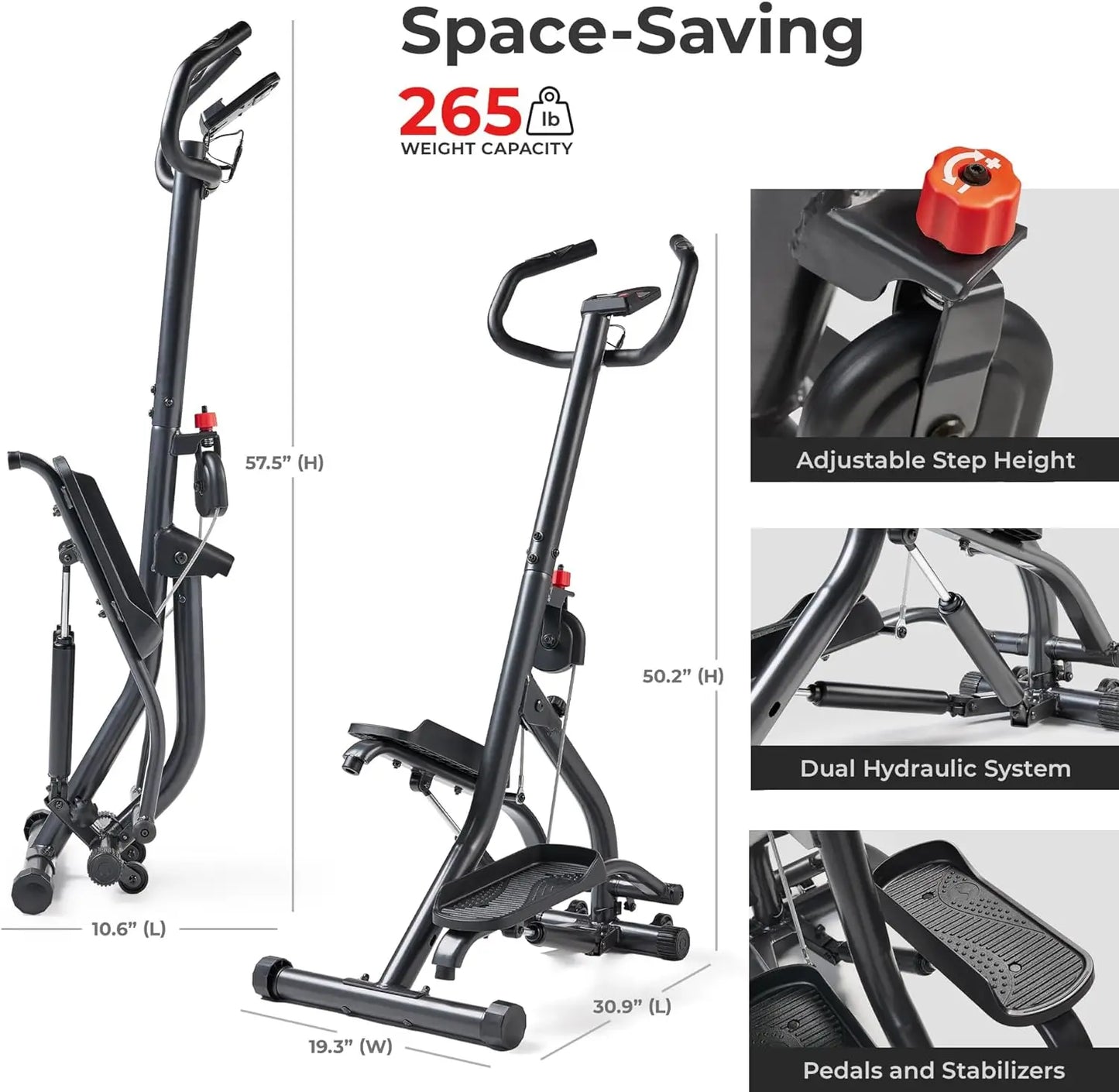 Stair/Climber Stepper Machine w/Handlebar