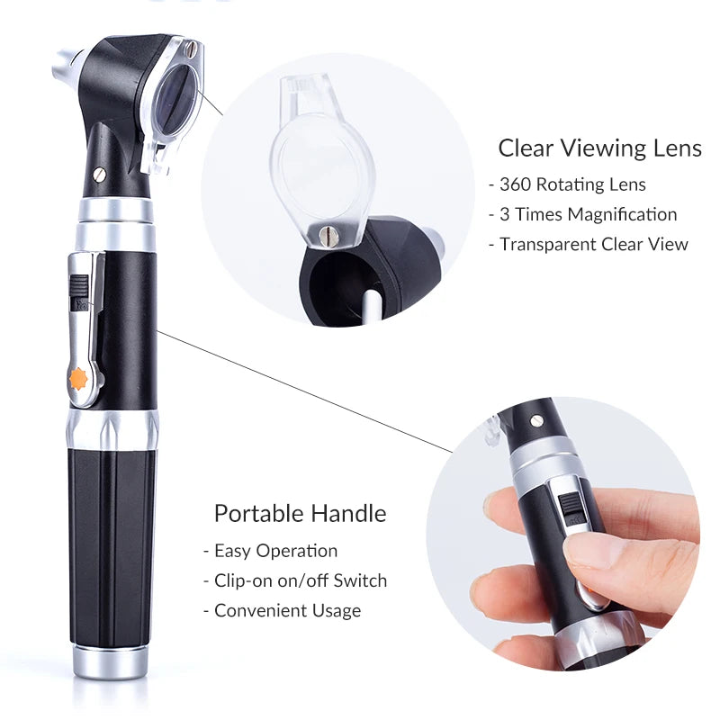 Professional Otoscope Diagnostic Kit w/ 8 Tips