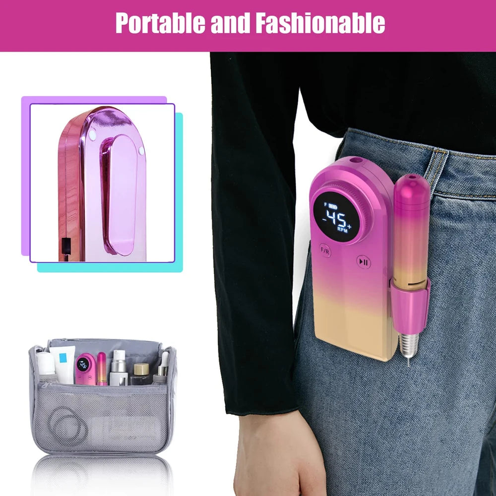 Rechargeable Nail Drill Electric File 45000RMP